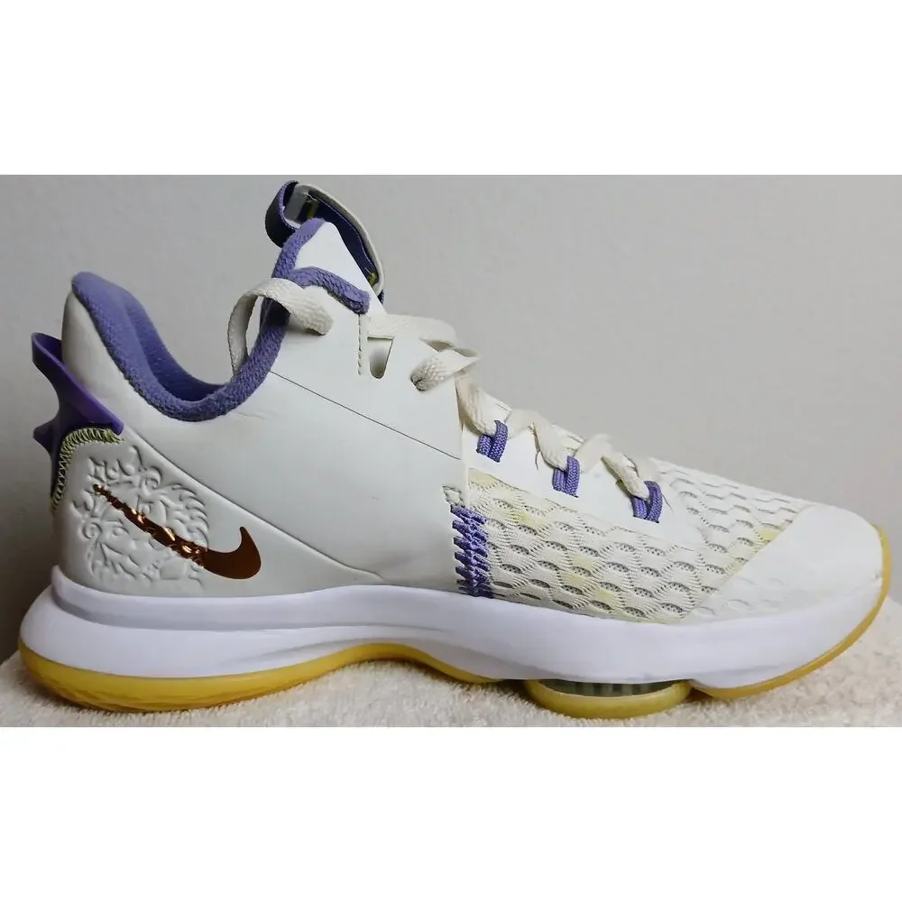 Nike LeBron Witness 5 V Summit White Bronze Men’s Basketball Shoes Size 10.5